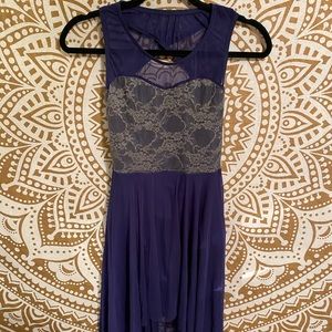 Small high-low leotard